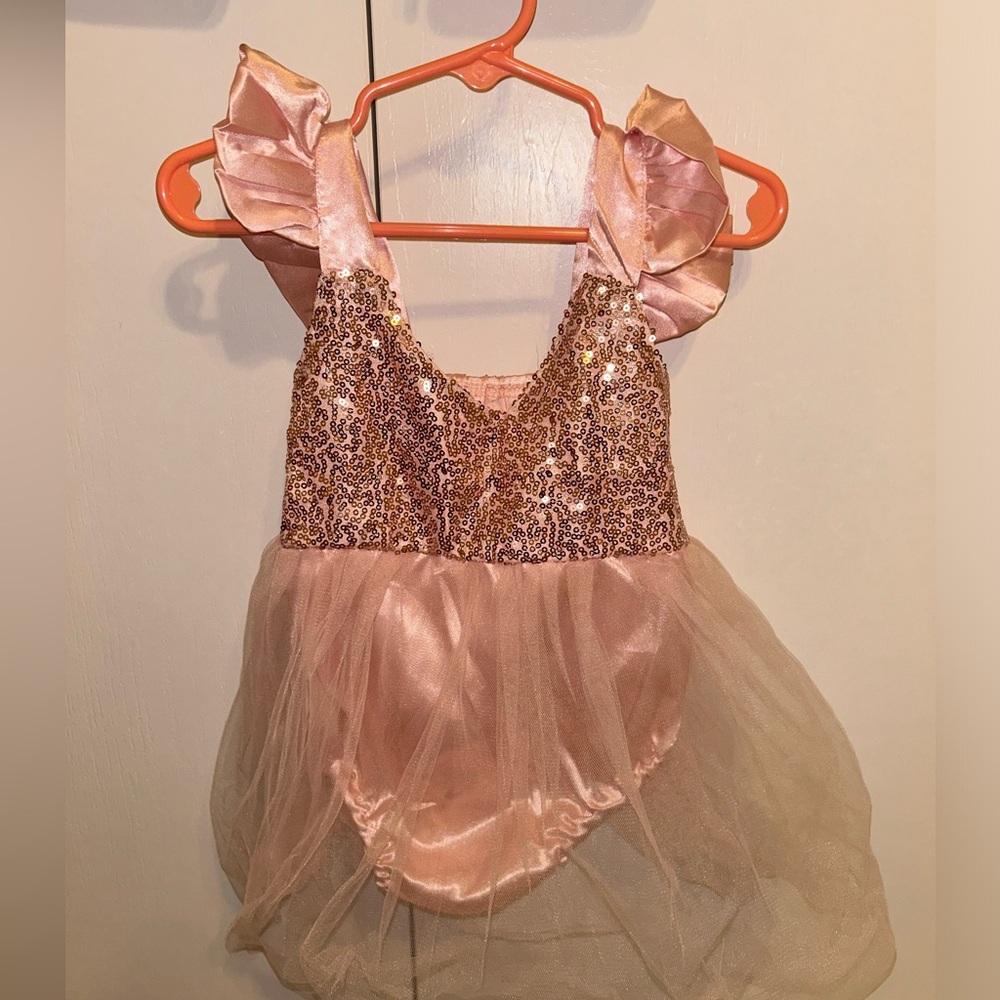 Baby rose gold romper